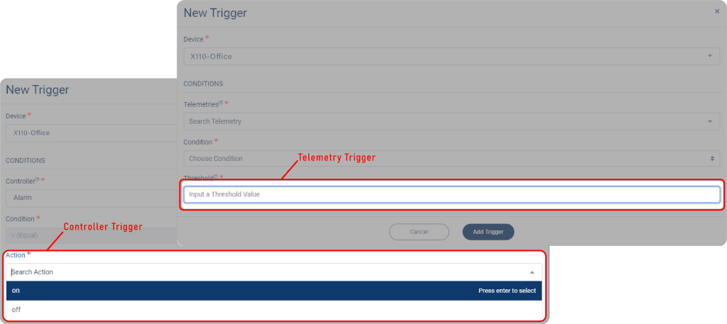The Different between Telemetry and Controller Trigger