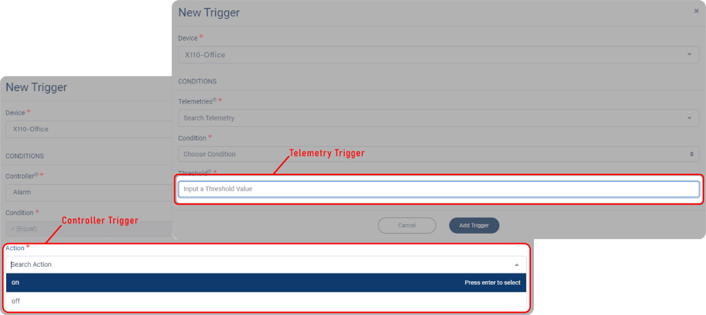 The Different between Telemetry and Controller Trigger